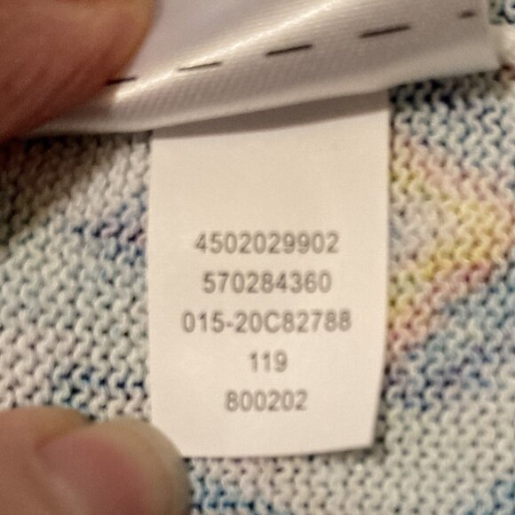 Chico's Lightweight Knit Tank Top, Size 1 (Medium), Multicolor Ikat Print, NEW - Picture 9 of 10